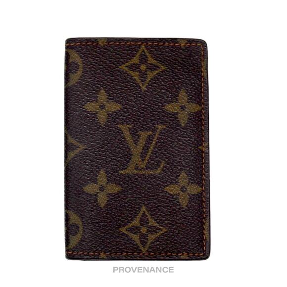 🔴 Louis Vuitton Pocket Organizer Card Wallet - Monogram Small "f" - Picture 2 of 7